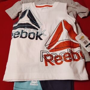 NWT Never Worn Boy's Reebok's three piece short set